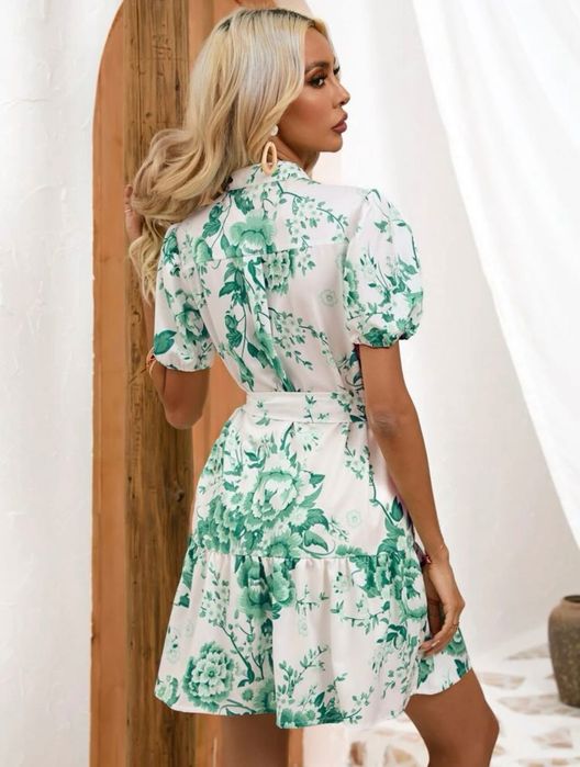 Дамска Цветна Рокля