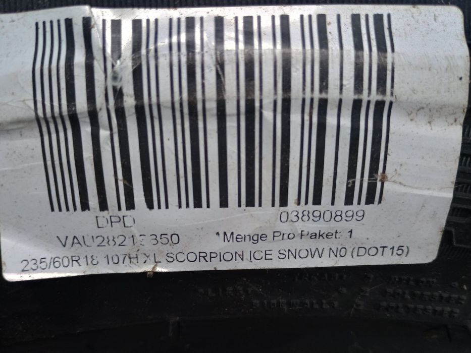 Чисто нова зимна гума Pirelli Scorpion 235 60 18