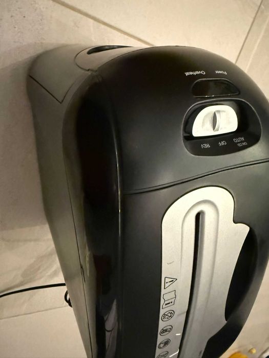 Tocător de hârtie vidaXL – până la 10 coli, microcut, negru