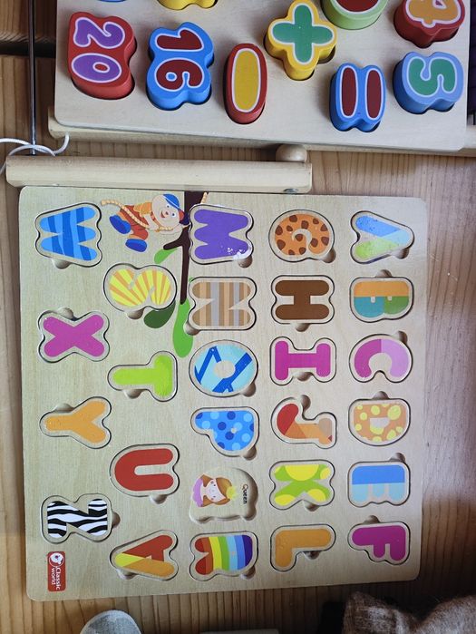 Дървено сметало ИКЕА IKEA цифри и букви