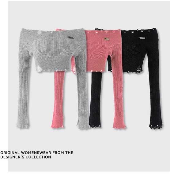 Джемпер/ лонгслив укороченный новый. Черный