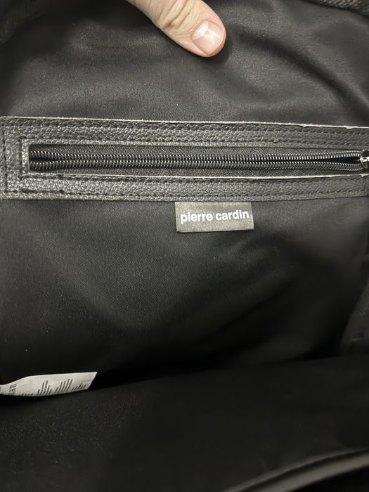 Ghiozdan piele Pierre Cardin Negru 14”