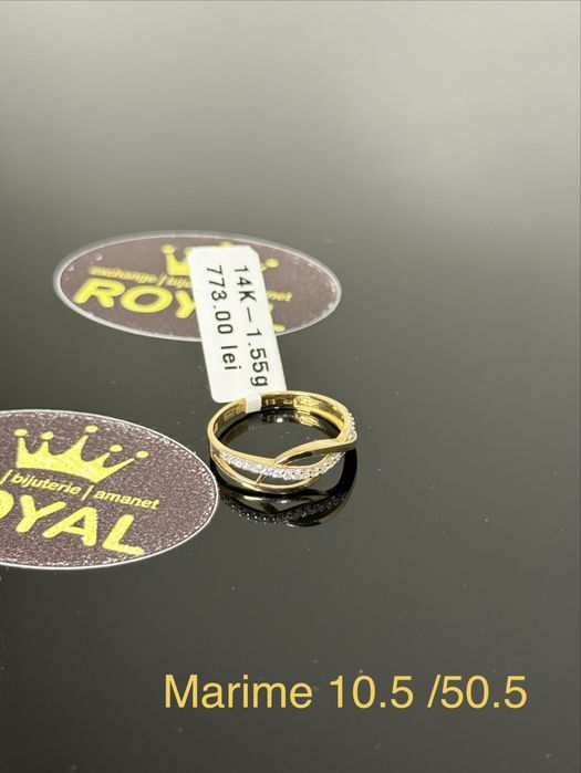 Bijuteria ROYAL : Inel AUR NOU 14K / 1.55 GR