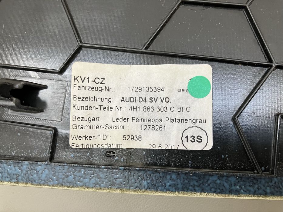 Fete piele trimuri consola Audi A8 S8 D4 2010-2016