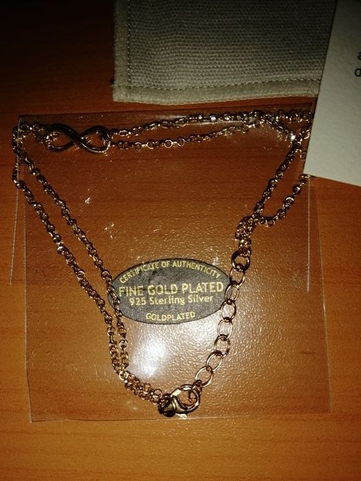 Elli гривна проба 925 позлатена