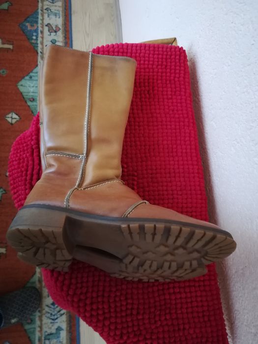 Cizme piele nr 38 dama cu blana