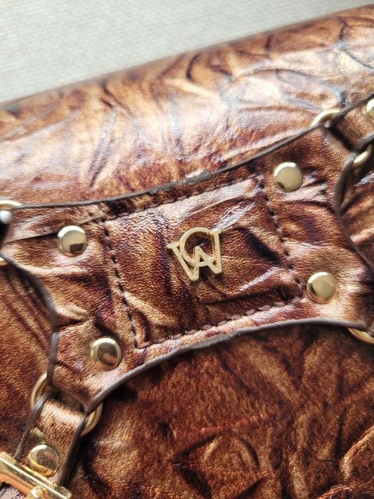 Дамска чанта Manc Lilith Brown Croc