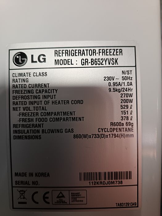 Frigider mare cu dozator apa rece