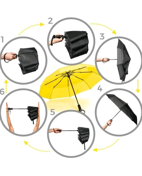 Автоматични чадъри 5 цвята