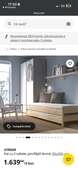 Patuturi Utaker 80x200 IKEA