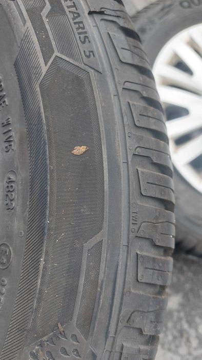 4 jante vw golf 7 cu cauciucuri iarna Barum 195/65/15 dot 48.2023