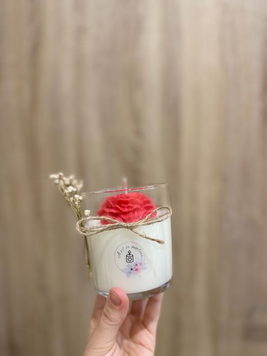 Натурална ароматна соева свещ