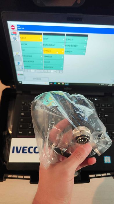 Promotie ! Kit Tester profesional Iveco, Eltrac ECI Inclus Versiune Pro Edition Update la zi (Laptop + cabluri incluse in pret) - stoc Romania
