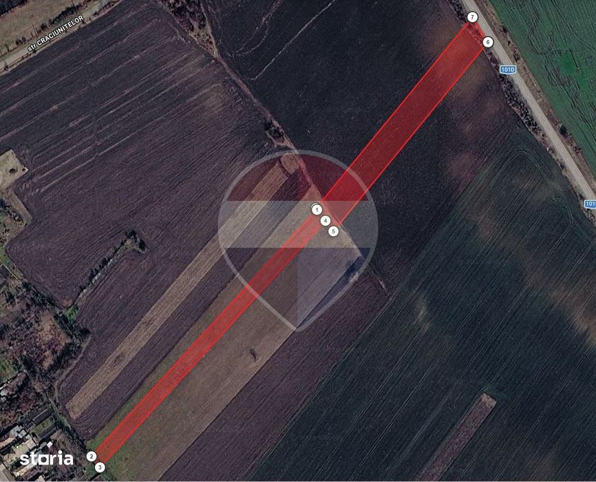Teren agricol EXTRAVILAN - 8166 mp, Ghighiu — acces DN1A si A3