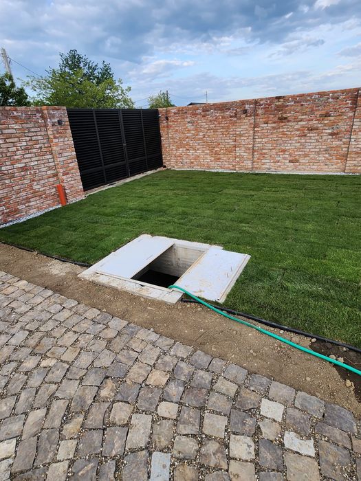 Piatra cubica pavaj curte