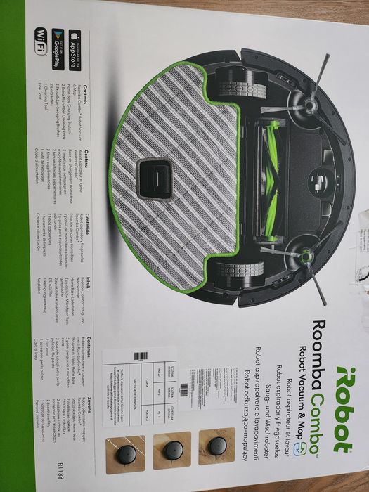 Прахосмукачка робот-сухо и мокро почистване  Irobot Romba combo R1138