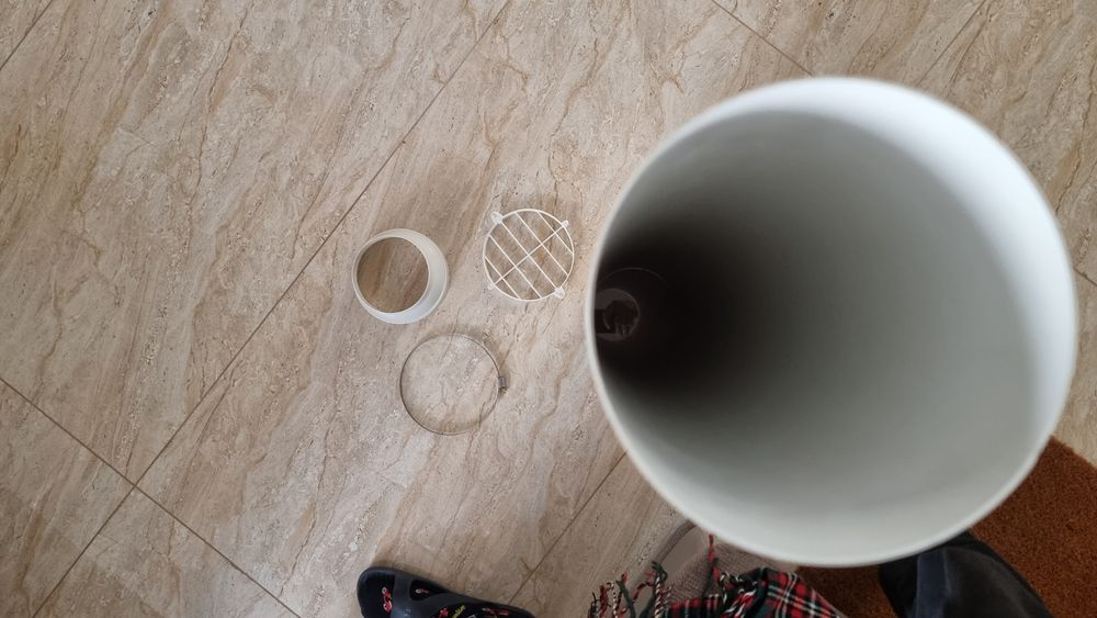 Teava evacuare hota + grila gravitationala si Tevi plastic