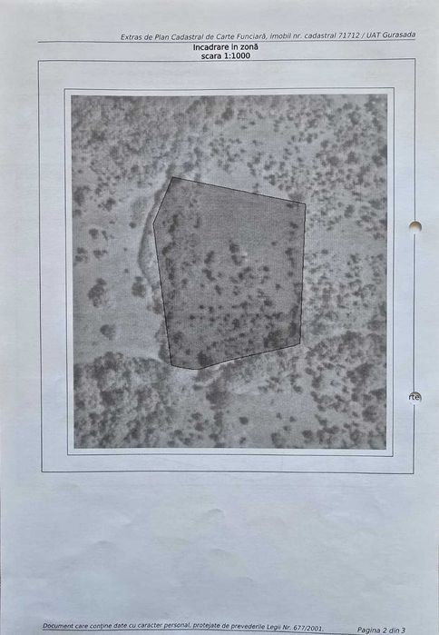 Vand teren in loc. Ulies, com. Gurasada, jud. Hunedoara