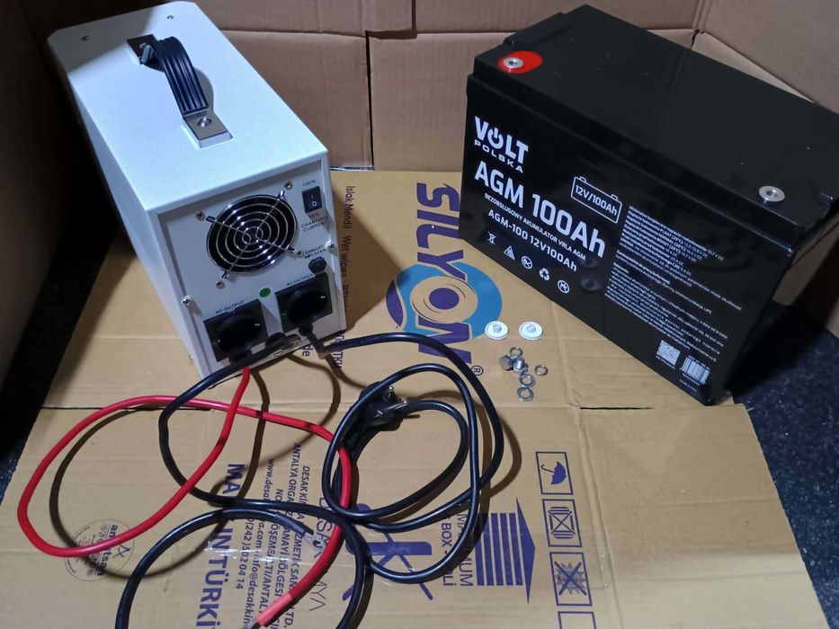 Sursa/redresor/invertor/Ups 12v -500w si acumulator agm 100 A