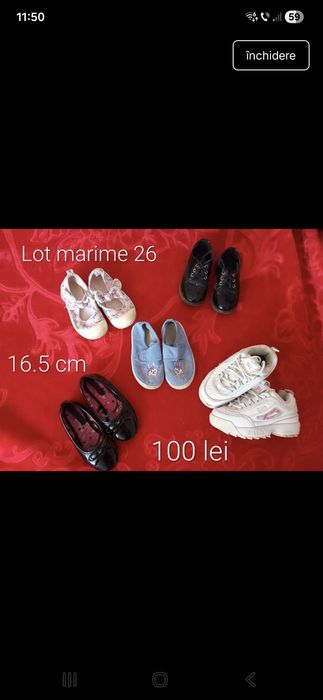 Lot papuci  marime26