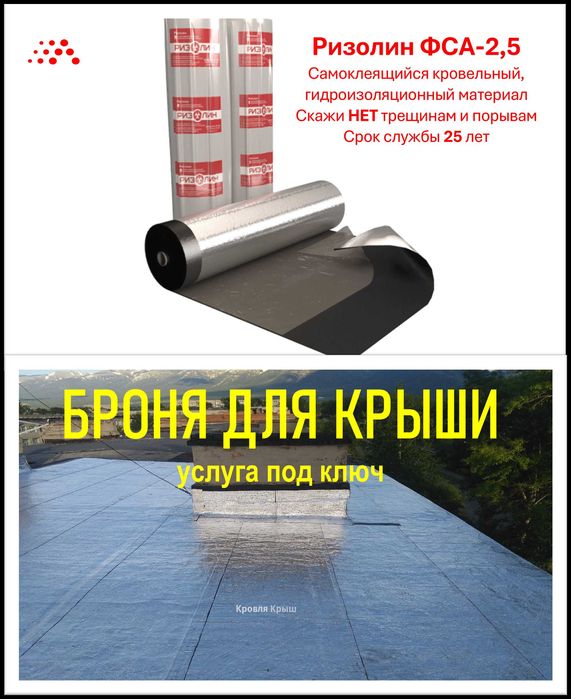 Кровля крыш Ризолин, кровельные работы