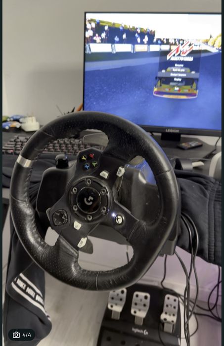 Vand urgent volan logitech g920 pret mic +schimbator