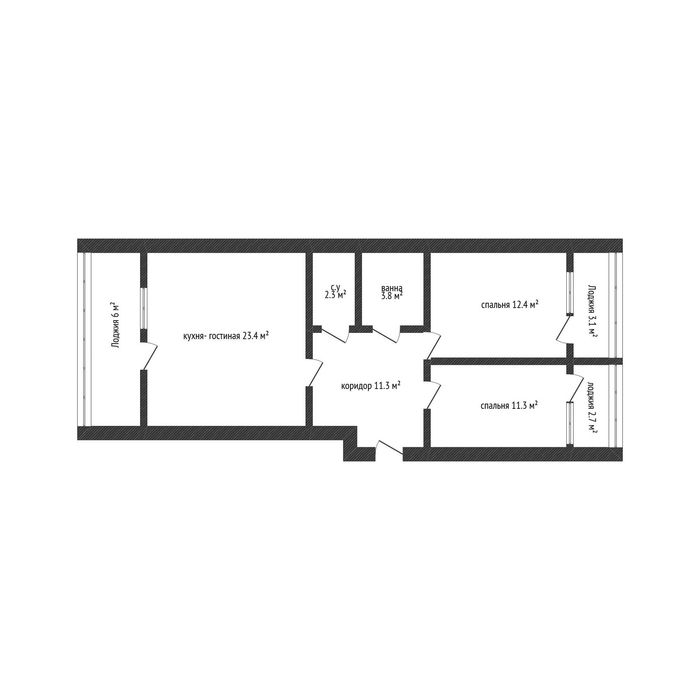 Продажа 2-комнатной квартиры