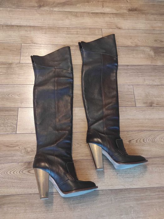 Ботуши над коляното D&G