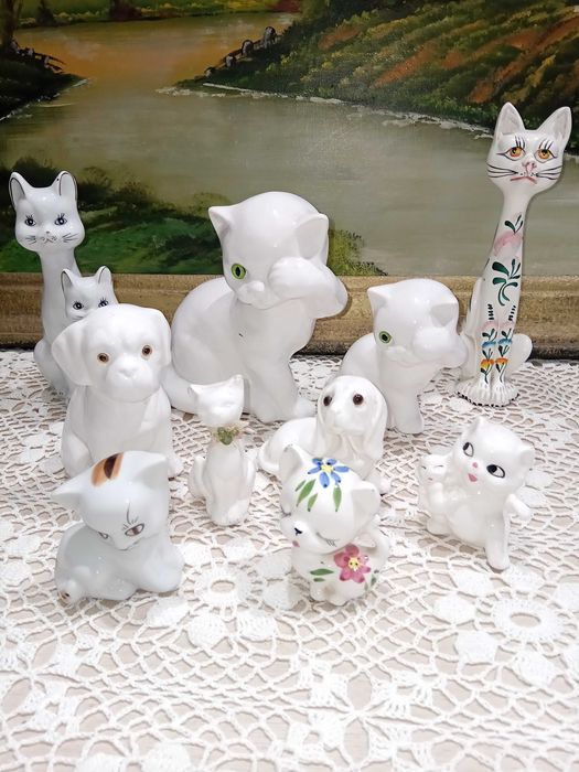 Порцеланови фигури:Кучета,котета,катерички