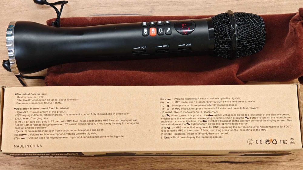 Микрофон колонка караоке