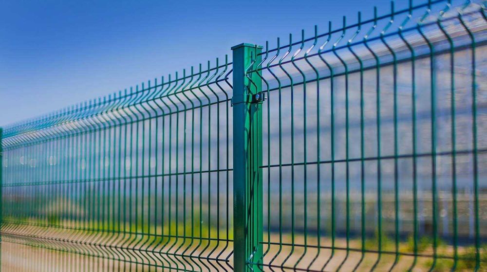 3д сетка, 3д забор, зеленый забор