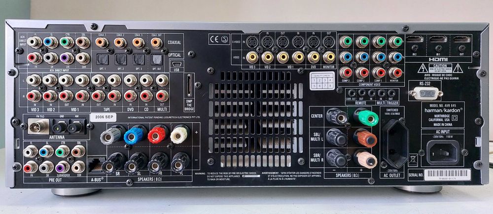 Harman Kardon AVR 645 Amplificator Monstru 20 Kg  USB DAC Amp High C