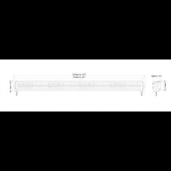 Диоден LED BAR 107 см, НОВО поколение,НАЙ-ВИСОКО КАЧЕСТВО