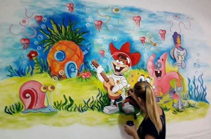 Pictură murală - decorare spații private, birouri,  spații comerciale