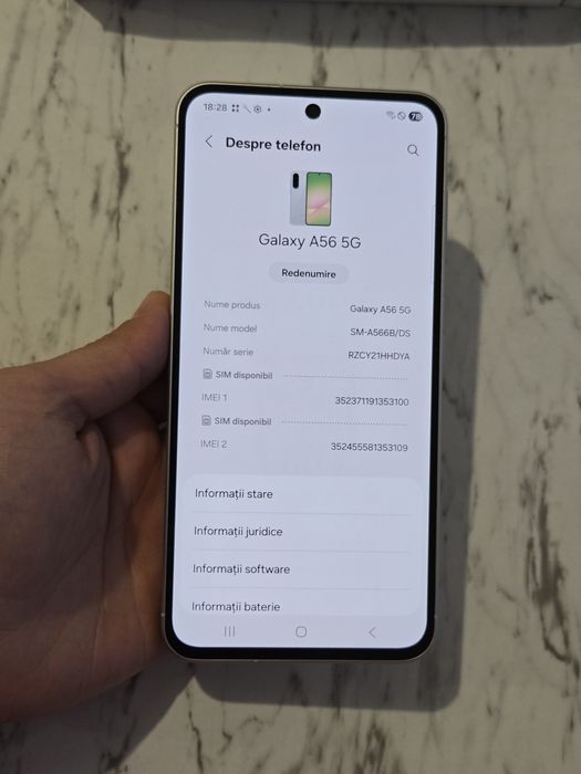 Vand/schimb Samsung A56 5G 128gb