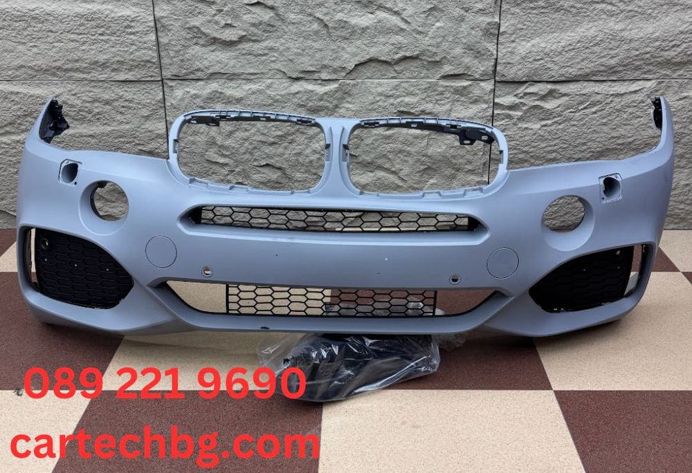 Предна Броня M-Tech BMW БМВ X5 F15 Ф15 - Грундирана - НА СКЛАД!!