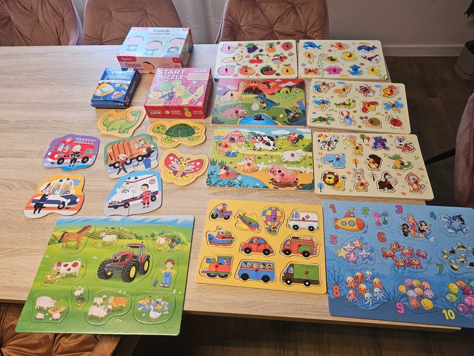 Jucarii puzzle, cuburi, bile