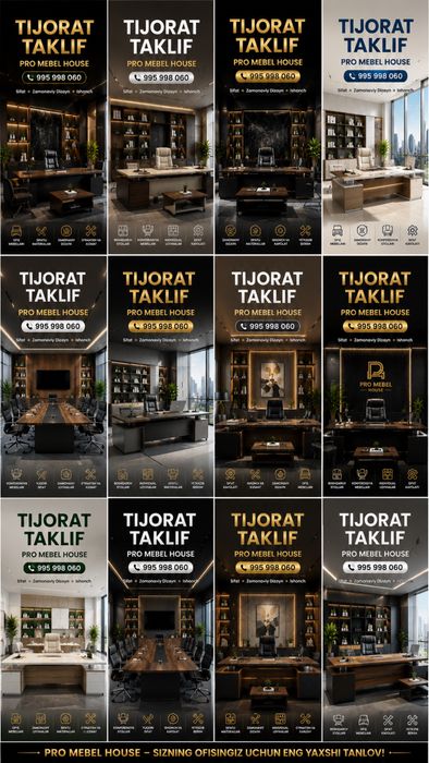 Ofis mebel biznes va oquv markazi uchun