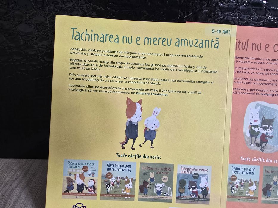 Cărți pentru 5-10 ani despre Bullying (verbal, emoțional, fizic și ascuns)