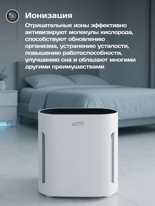 Очиститель воздуха с УФ лампой, HEPA, Фотокатализатором