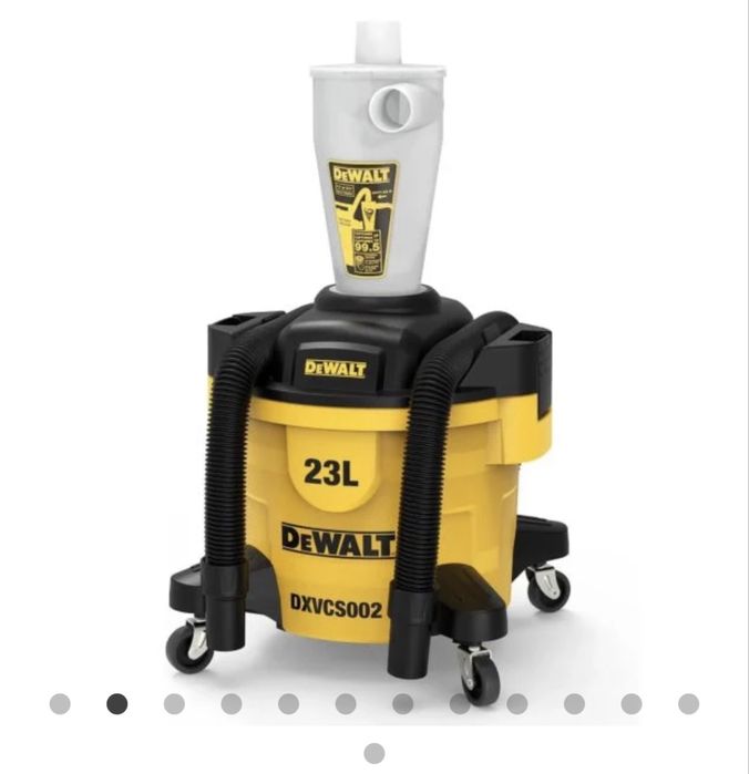 Циклонен прахоуловител за прахосмукачка DeWalt DXVCS002, Ø 48 мм, 23 л