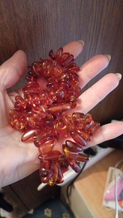 Янтарные бусы натуральные