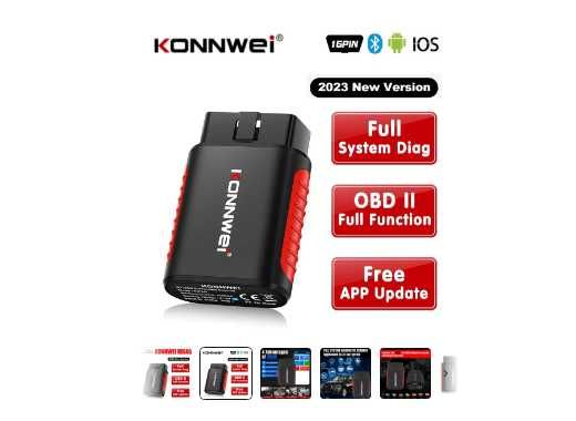 Tester Auto 2024 Bluetooth OBD2 Scanner KONNWEI KDIAG Full System OBD