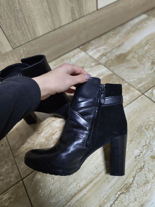 Botine piele naturală Geox Respira 39