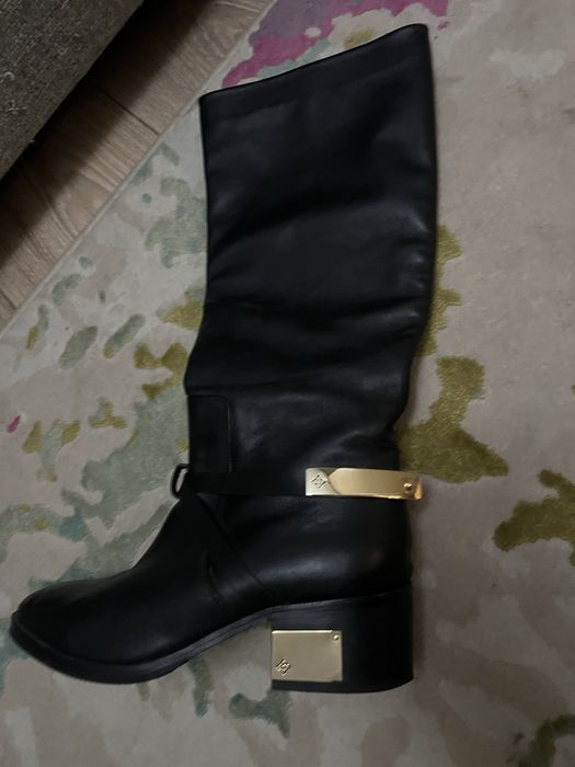 Осенние сапоги кожаные