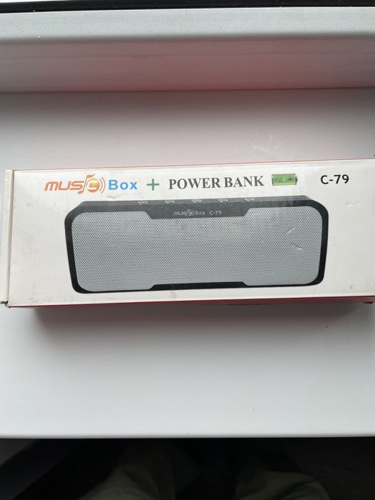 Мини музыкальная колонка плюс пауэрбенд.