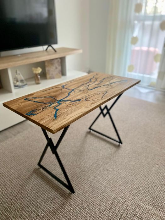 Masuta cafea unicat din stejar