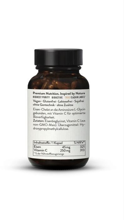 Temir - gemoglabin va ferritin uchun Sunday Natural Germaniya