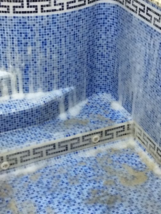 Чистка бассейна фонтан водопады