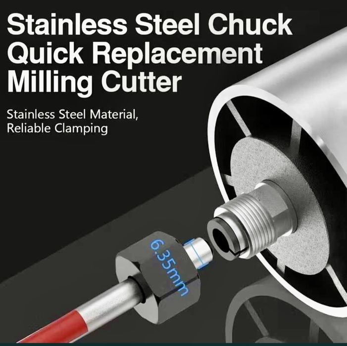 Мощен фрезер за дърво 800W – 30 000 об/мин – тример за ръбове